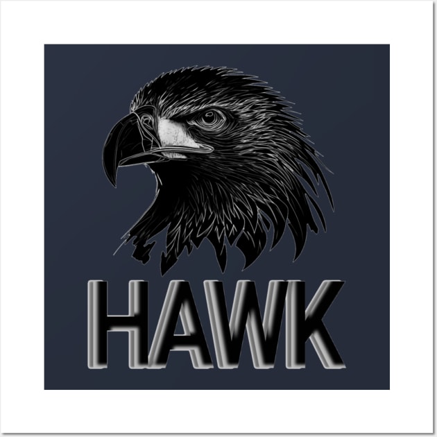 Hawk Wall Art by Fauzi999